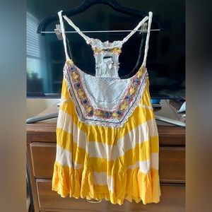 Free People Embroidered Tank M